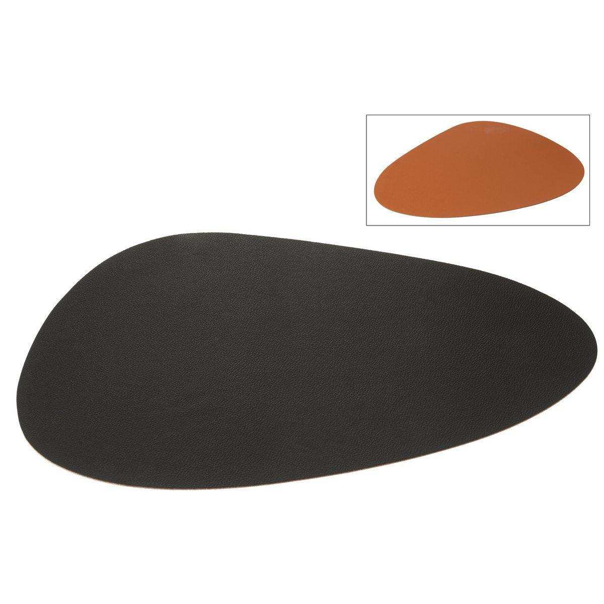 J-Line Steen Tischset – Kunststoff – Schwarz - HomeDesign Knaus