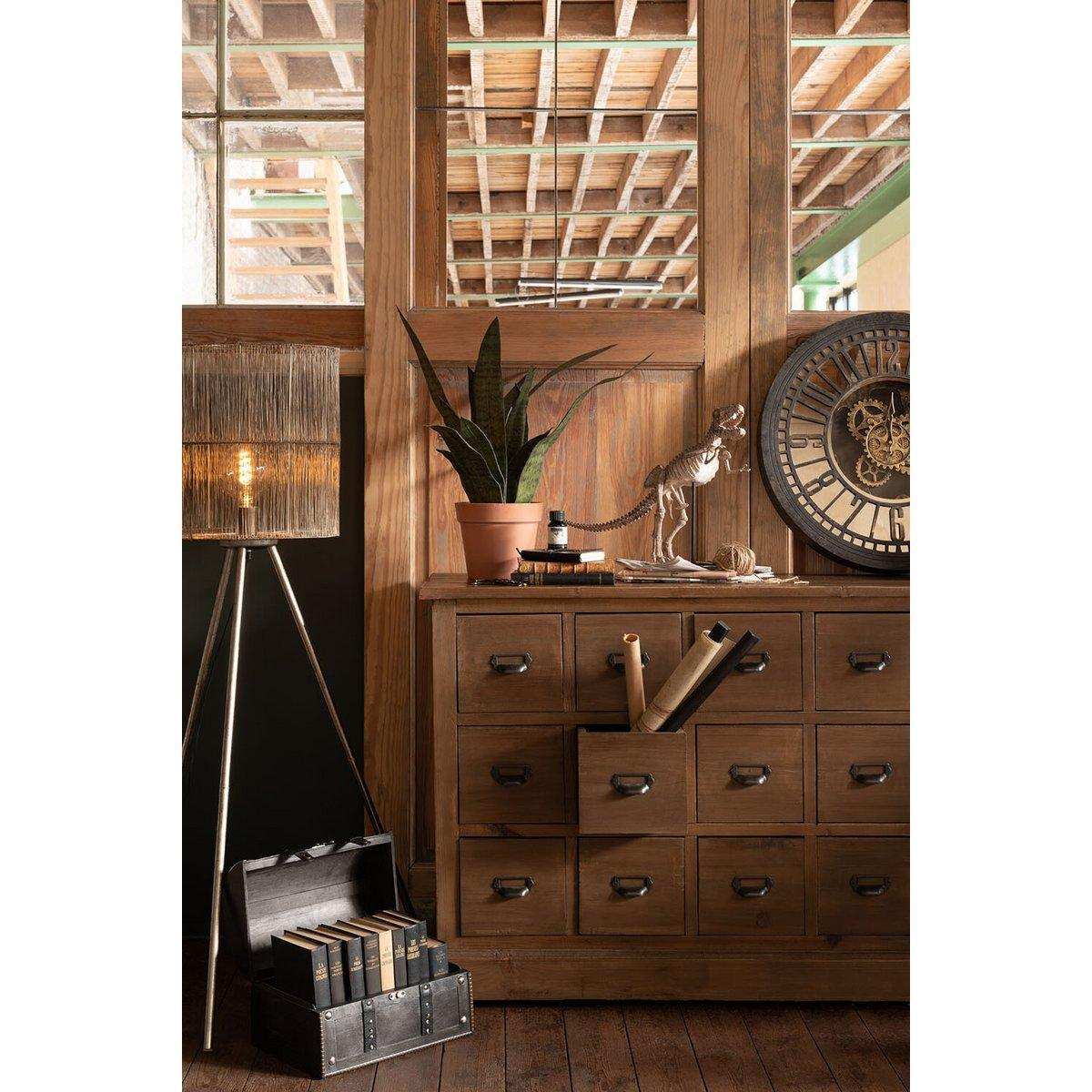 J-Line Stehleuchte Antik – Metall – Braun – groß - HomeDesign Knaus