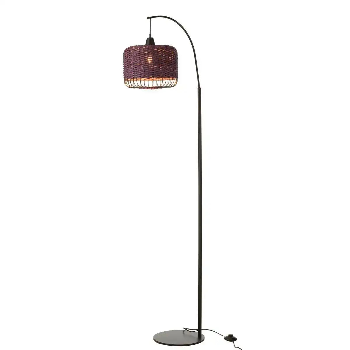 J-Line Stehleuchte Laterne Metall Lila - HomeDesign Knaus