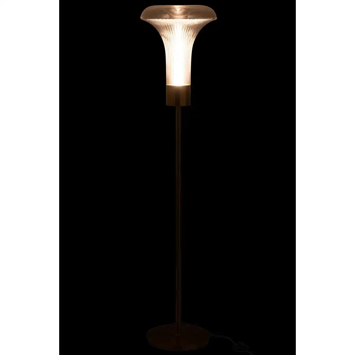 J-Line Stehleuchte LED Gold Metall Transparent - HomeDesign Knaus