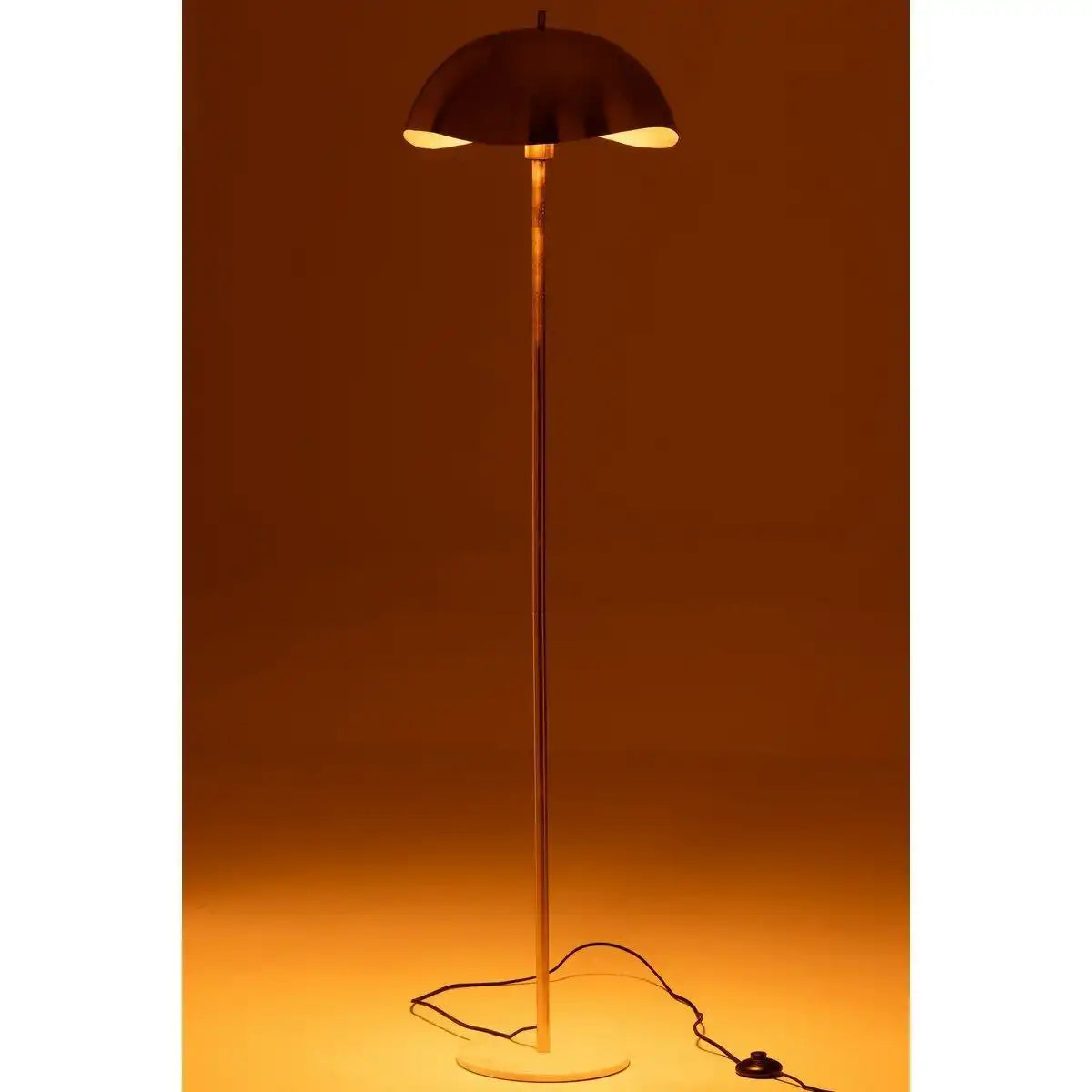 J-Line Stehleuchte Metall/Marmor Gold - HomeDesign Knaus
