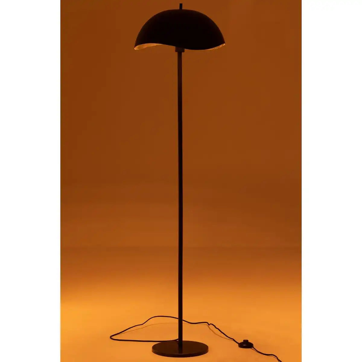 J-Line Stehleuchte Metall/Marmor Schwarz - HomeDesign Knaus
