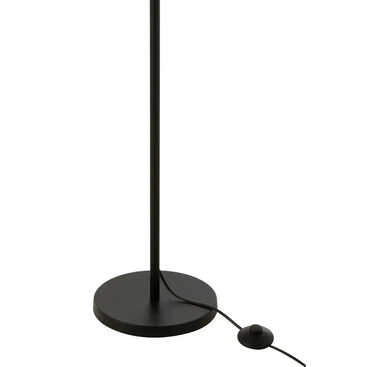 J-Line Stehleuchte - Metall/Rattan - Schwarz/Natur - HomeDesign Knaus
