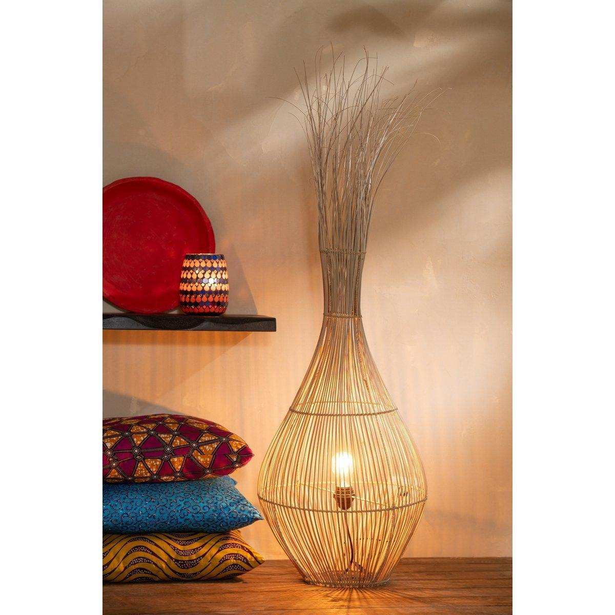 J-Line Stehleuchte Pear Sticks Coconut Natural - HomeDesign Knaus