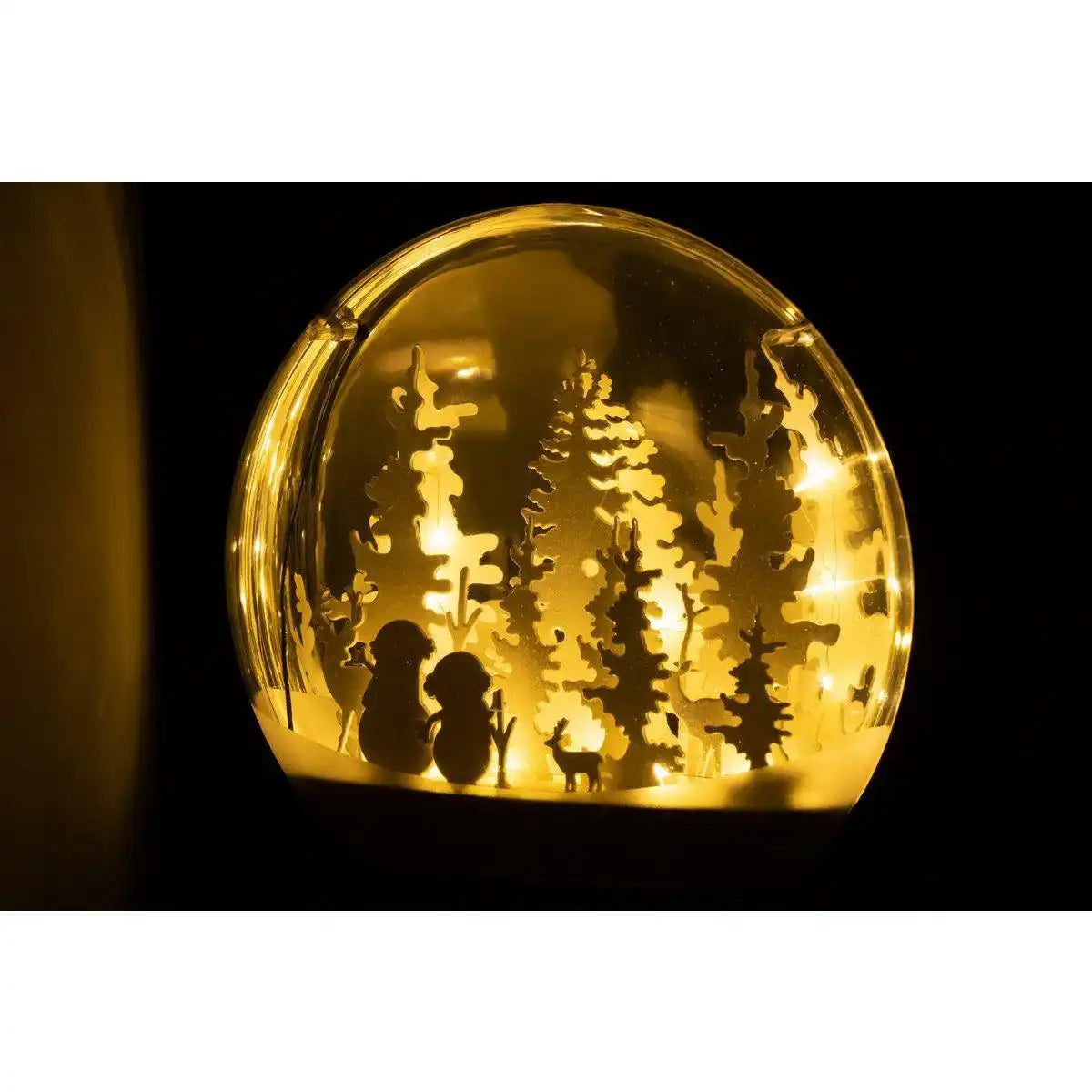 J-Line Stolp Bäume+Figuren Led Acryl Weiß Groß - HomeDesign Knaus