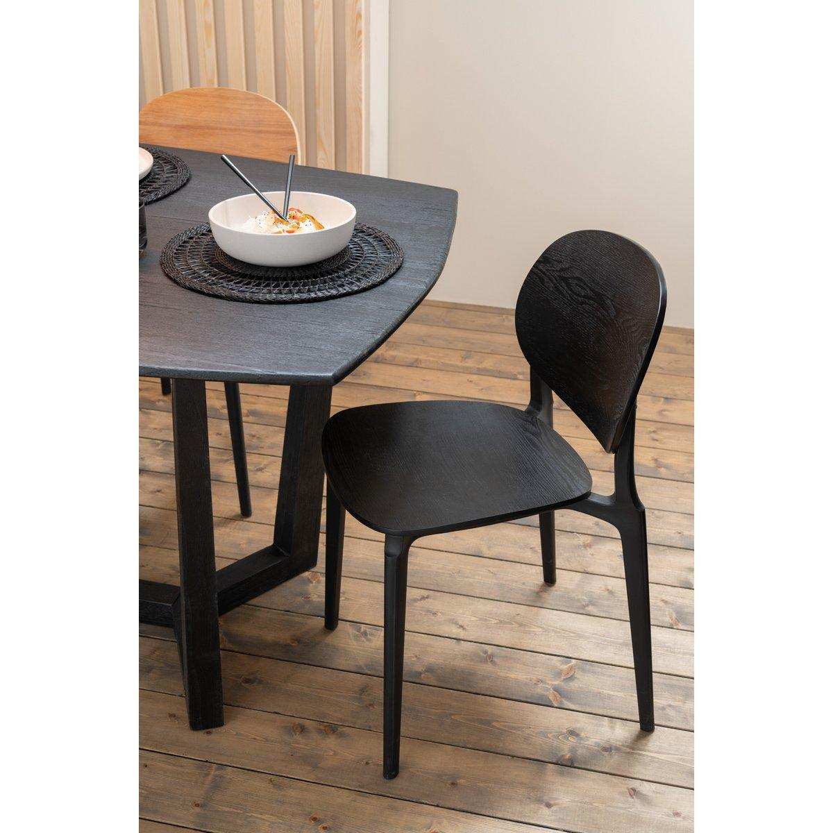 J-Line Stuhl Basic - Kunststoff - Schwarz - HomeDesign Knaus