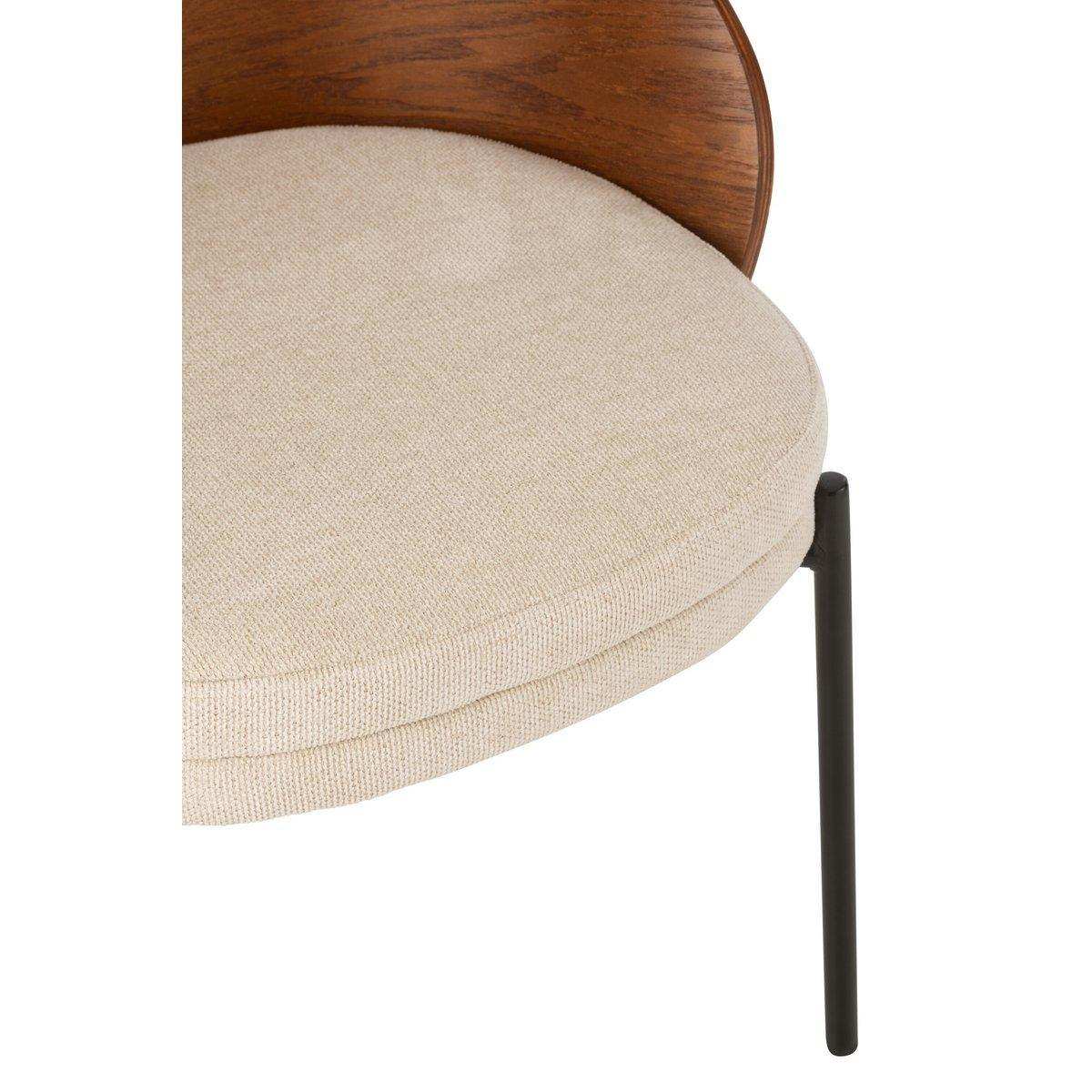 J-Line Stuhl Londe Sperrholz/Metall Braun/Beige - HomeDesign Knaus