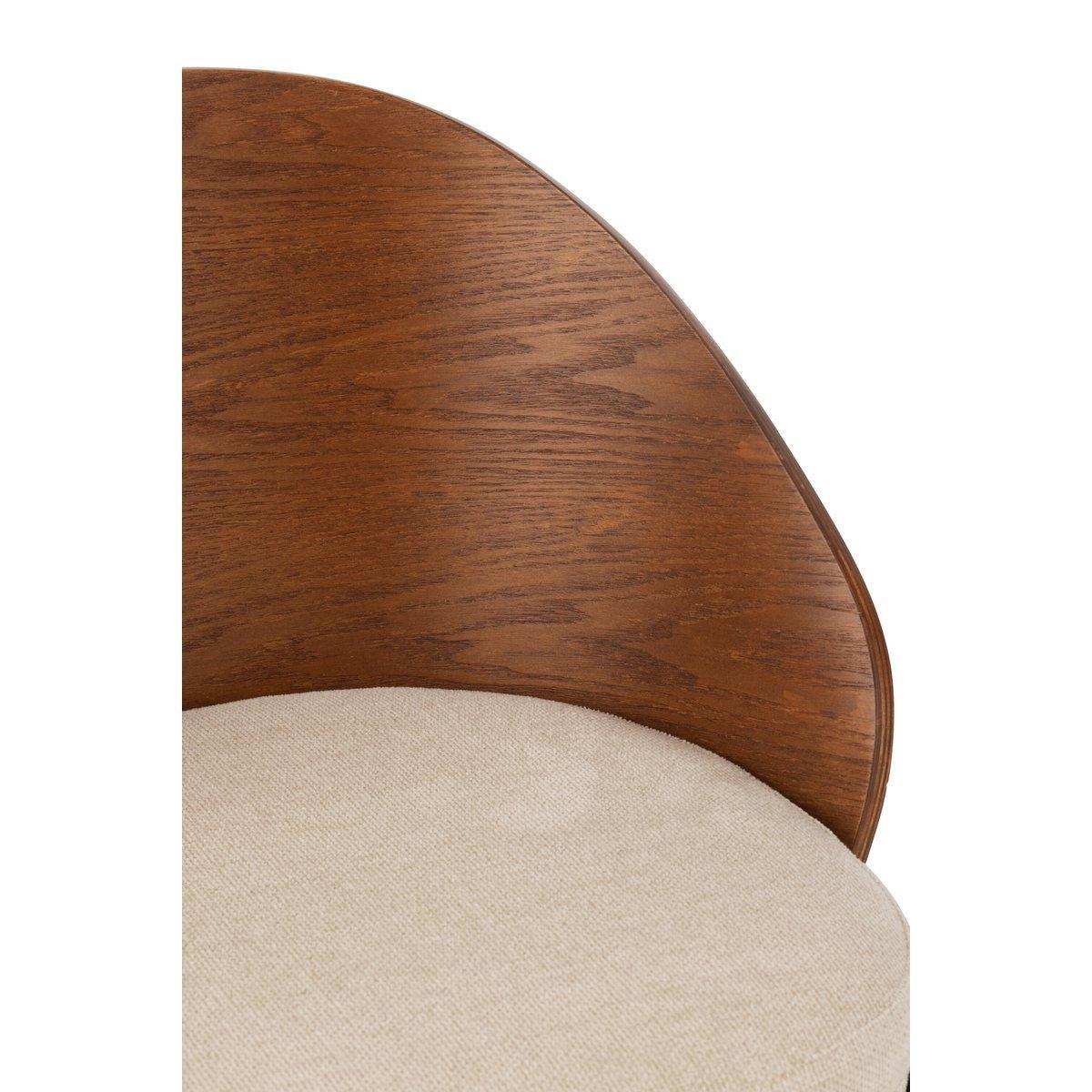 J-Line Stuhl Londe Sperrholz/Metall Braun/Beige - HomeDesign Knaus