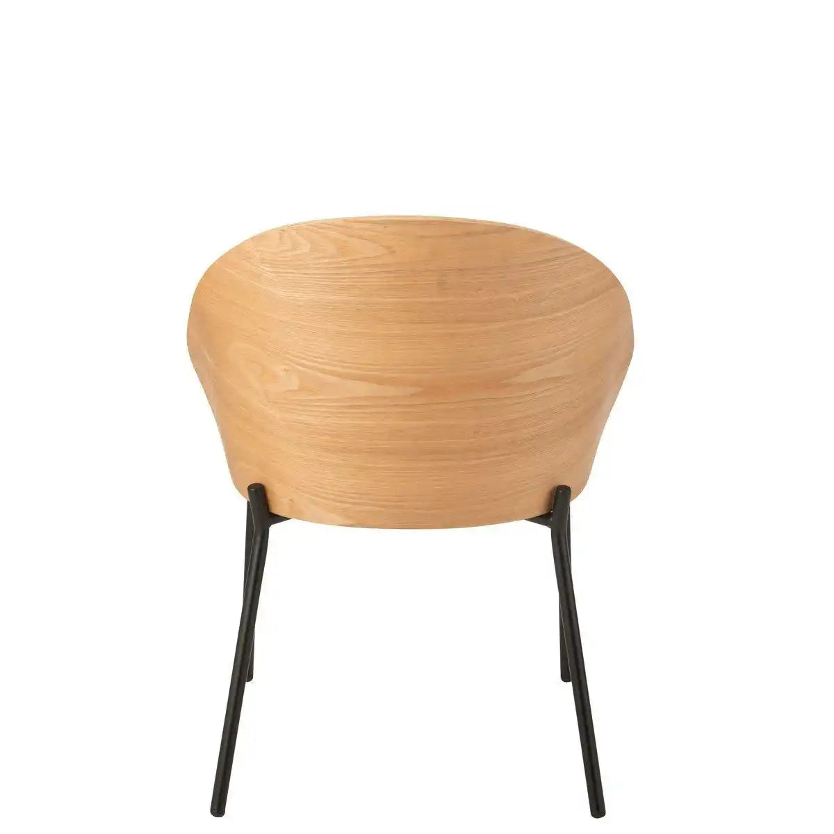 J-Line Stuhl Lone Sperrholz/Metall Natur/Beige - HomeDesign Knaus