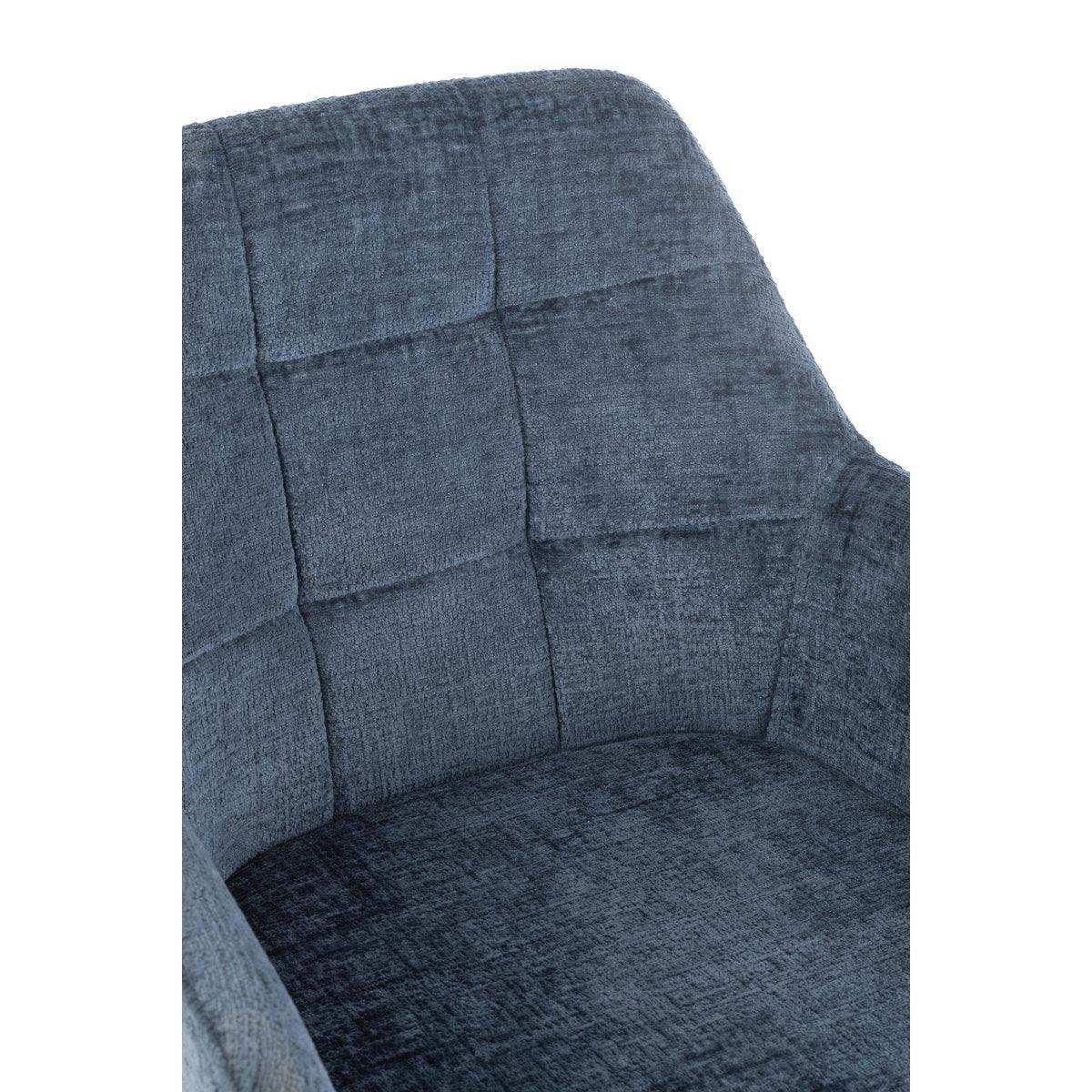 J-Line Stuhl Louna Eisen/Acryl Blau - HomeDesign Knaus