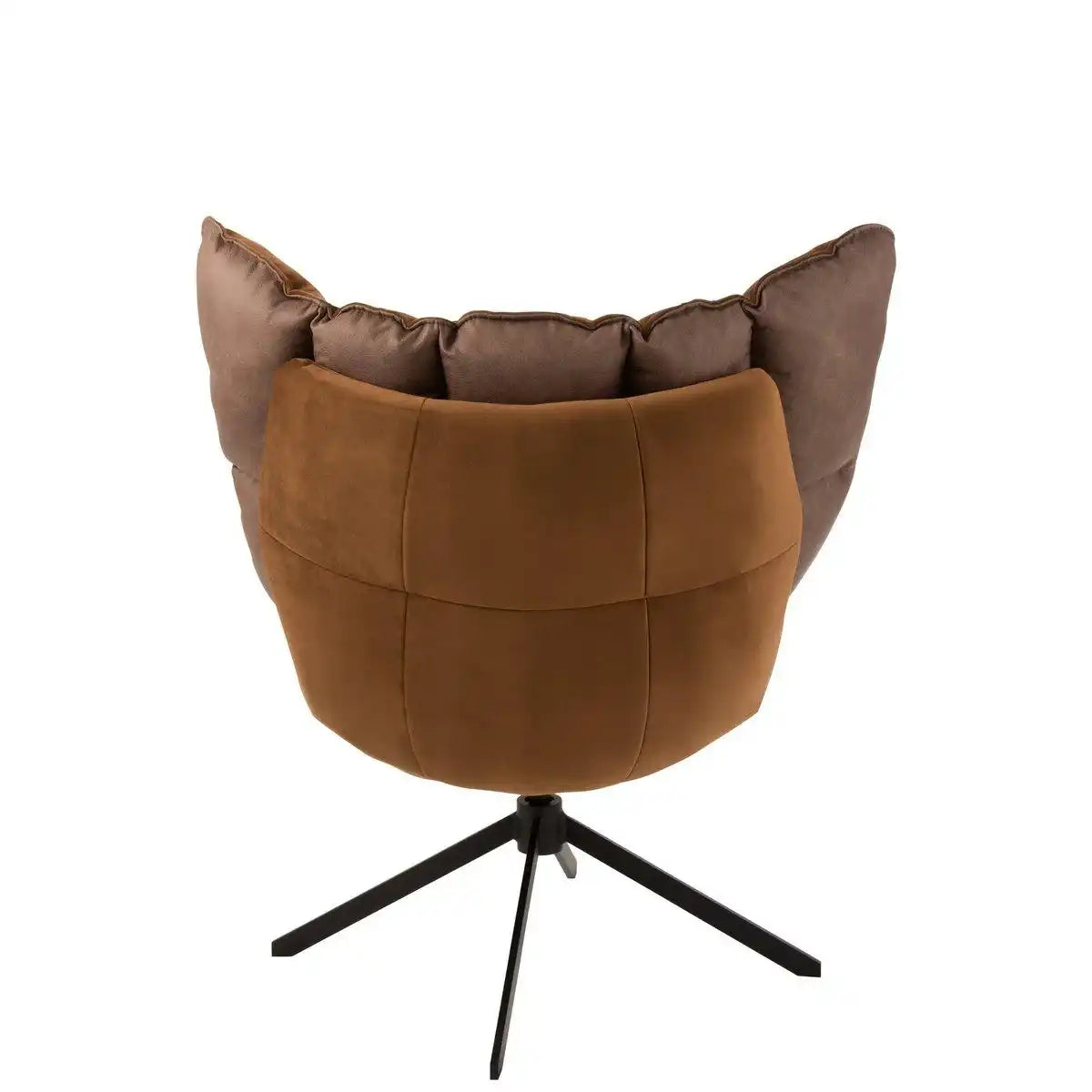 J-Line Stuhl Relax Kissen auf Gestell Textil/Metall braun - HomeDesign Knaus