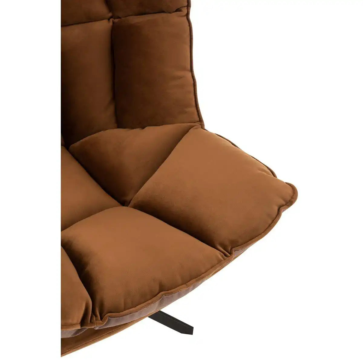 J-Line Stuhl Relax Kissen auf Gestell Textil/Metall braun - HomeDesign Knaus