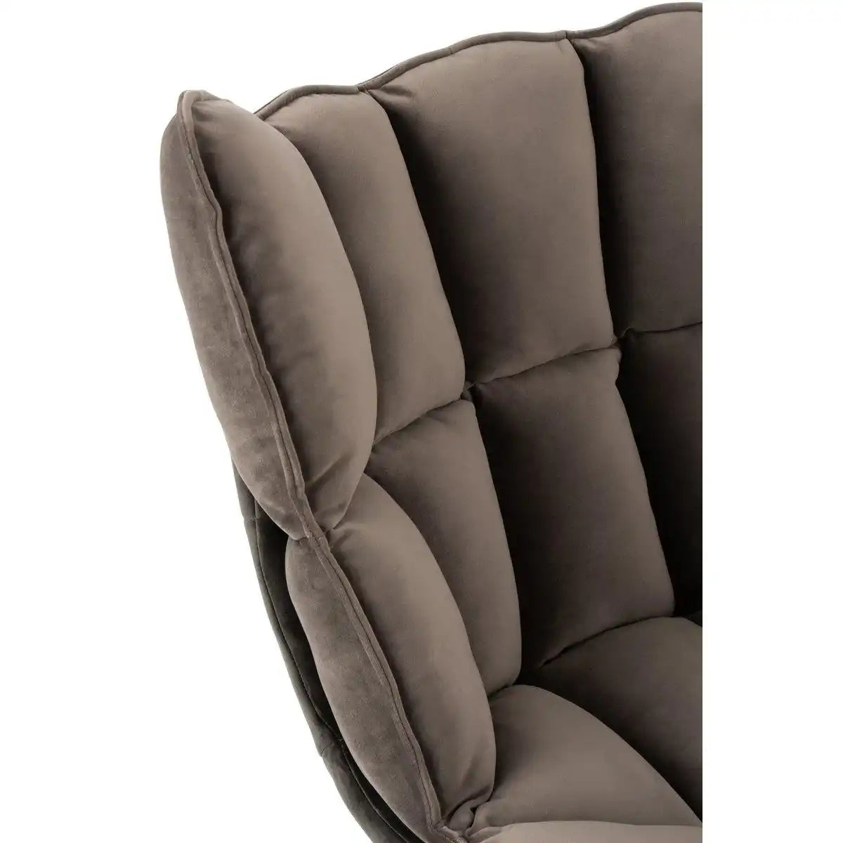 J-Line Stuhl Relax Kissen auf Gestell - Textil/Metall - Grau - HomeDesign Knaus