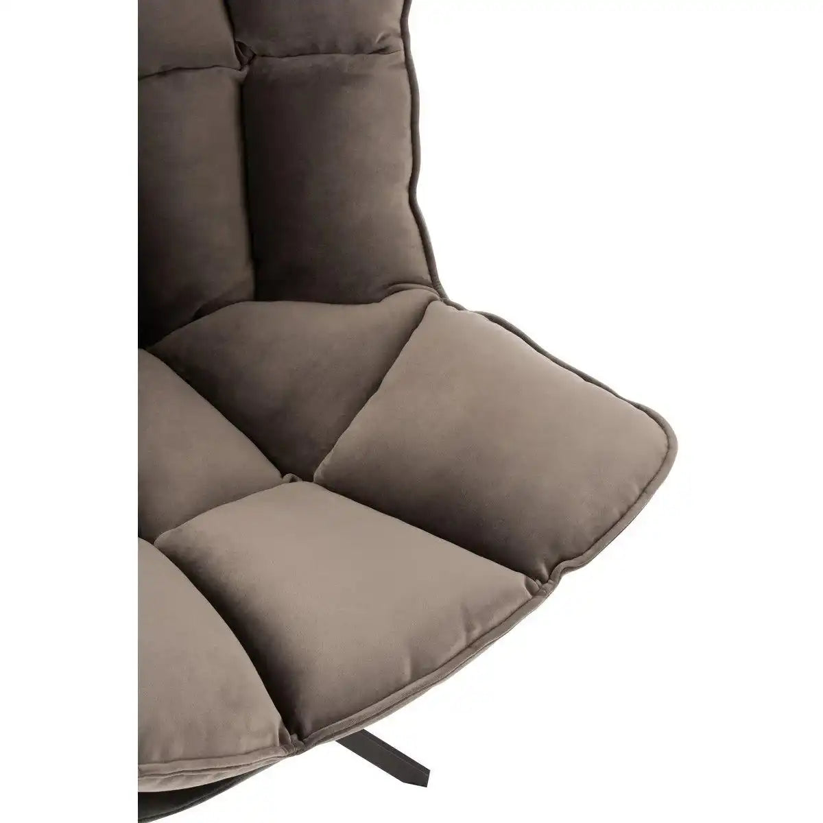 J-Line Stuhl Relax Kissen auf Gestell - Textil/Metall - Grau - HomeDesign Knaus