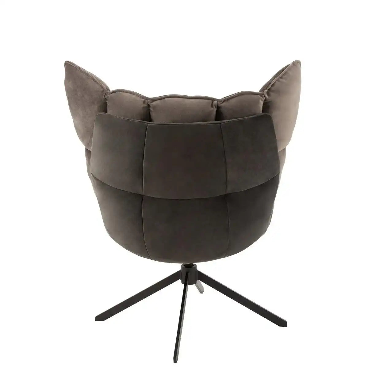 J-Line Stuhl Relax Kissen auf Gestell - Textil/Metall - Grau - HomeDesign Knaus