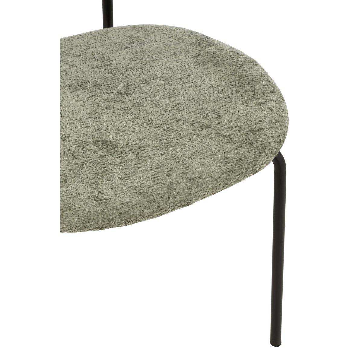 J-Line Stuhl Textil/Metall Mintgrün - HomeDesign Knaus