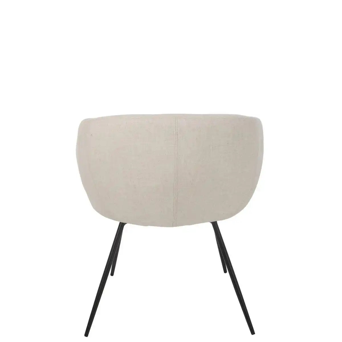 J-Line Stuhl Wales Stahl/Schaum Elfenbein - HomeDesign Knaus
