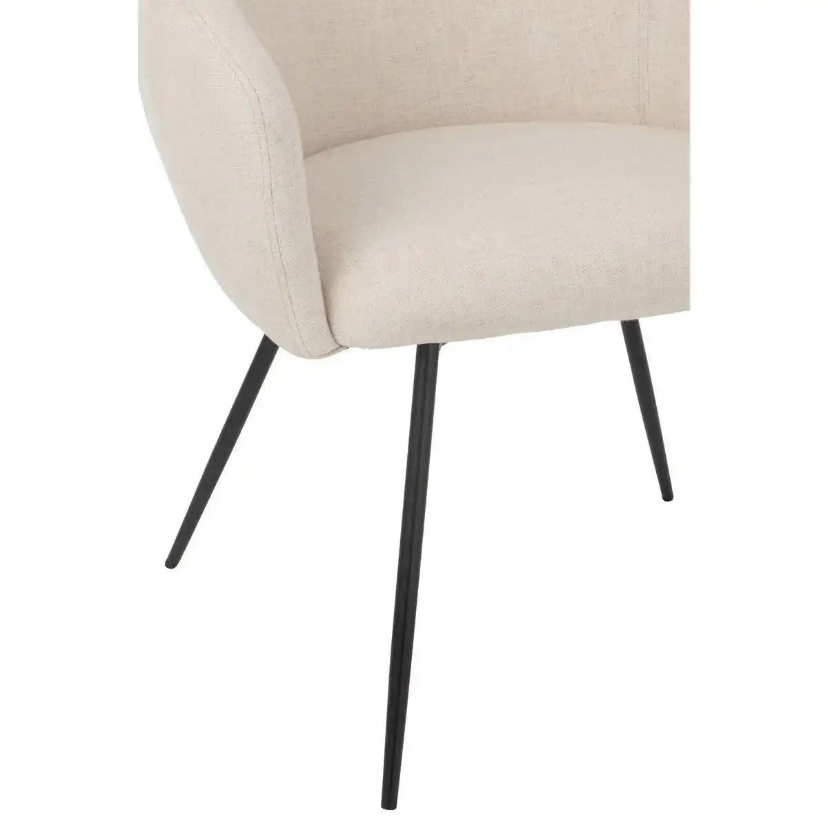 J-Line Stuhl Wales Stahl/Schaum Elfenbein - HomeDesign Knaus