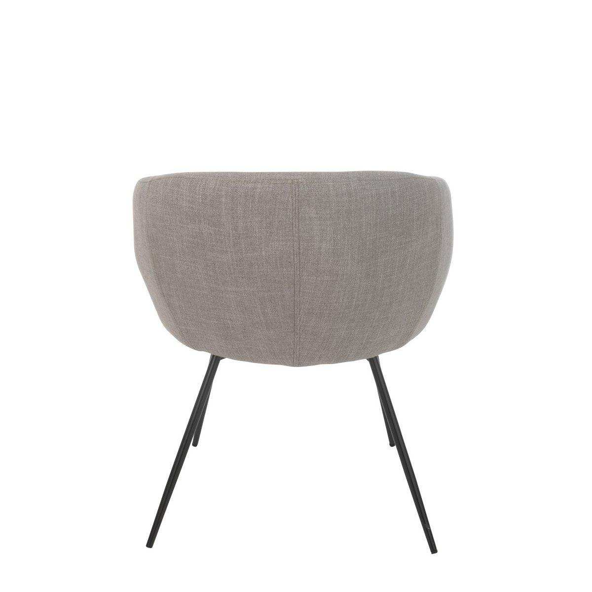 J-Line Stuhl Wales Stahl/Schaum Grau - HomeDesign Knaus