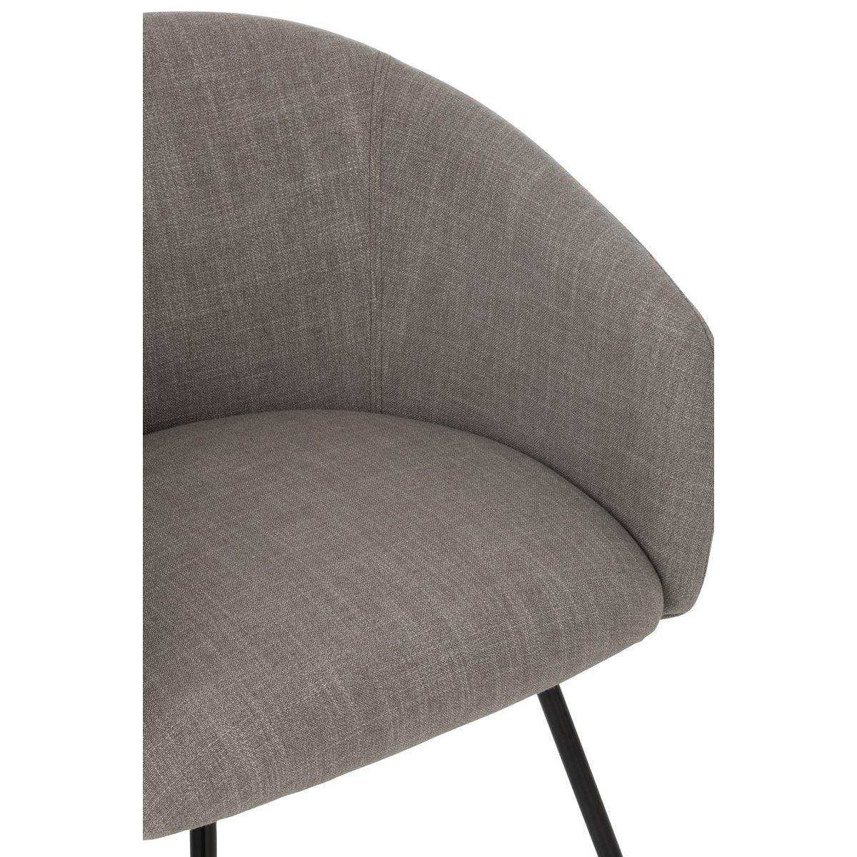 J-Line Stuhl Wales Stahl/Schaum Grau - HomeDesign Knaus
