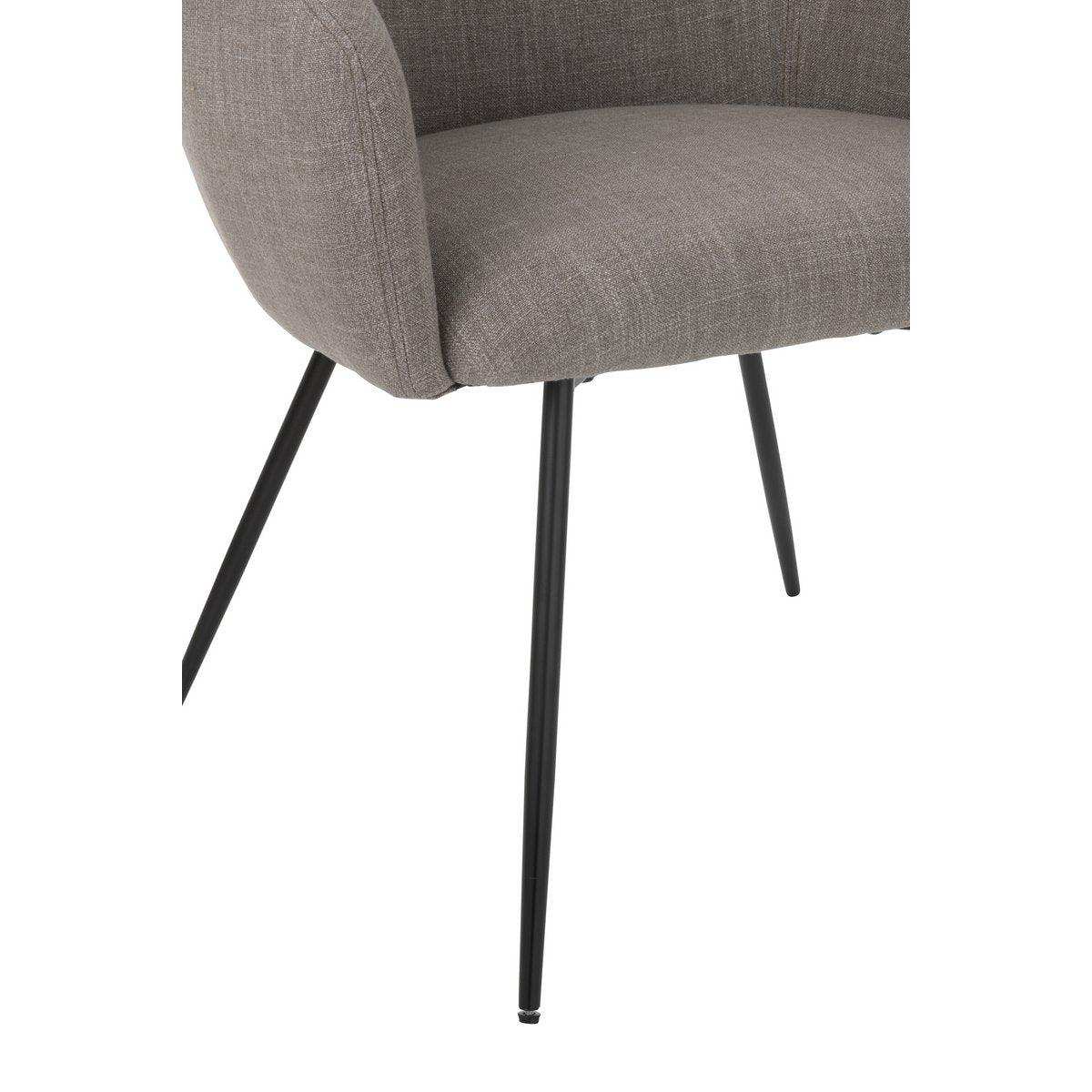 J-Line Stuhl Wales Stahl/Schaum Grau - HomeDesign Knaus