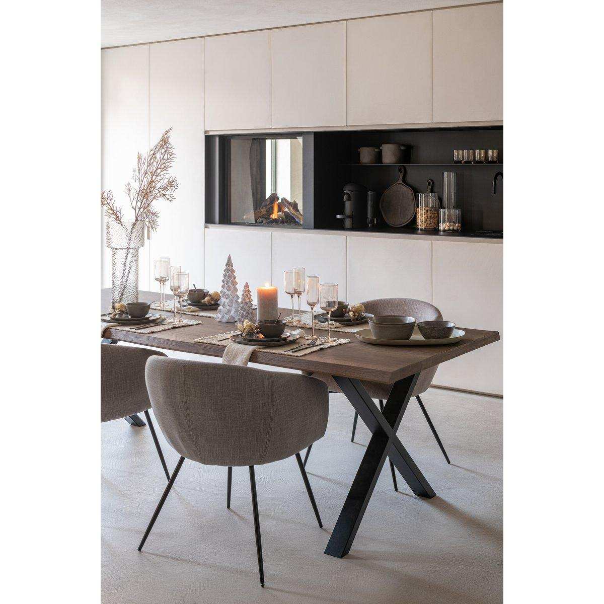 J-Line Stuhl Wales Stahl/Schaum Grau - HomeDesign Knaus