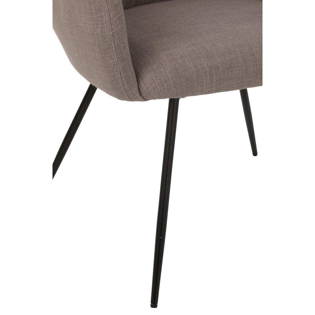 J-Line Stuhl Wales Stahl/Schaum Taupe - HomeDesign Knaus