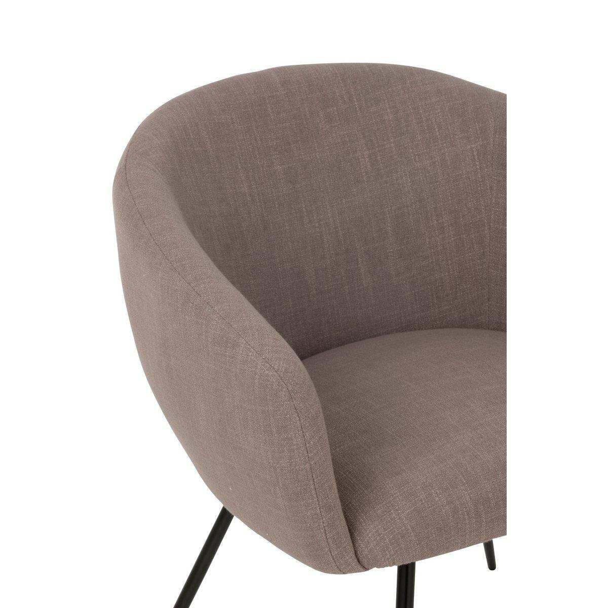 J-Line Stuhl Wales Stahl/Schaum Taupe - HomeDesign Knaus