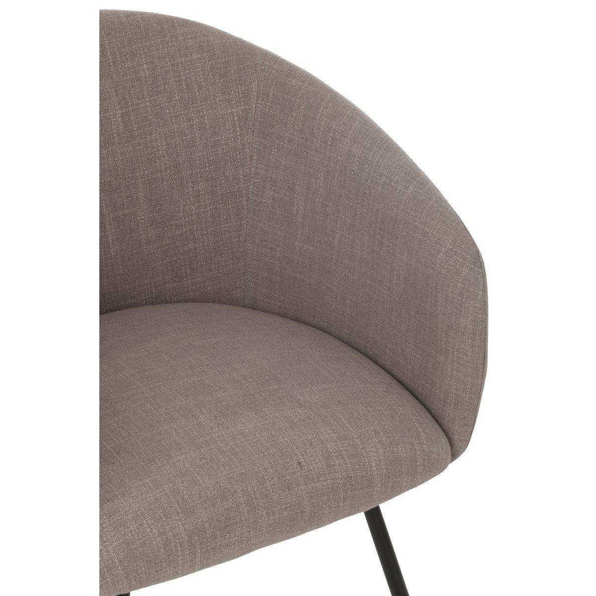J-Line Stuhl Wales Stahl/Schaum Taupe - HomeDesign Knaus