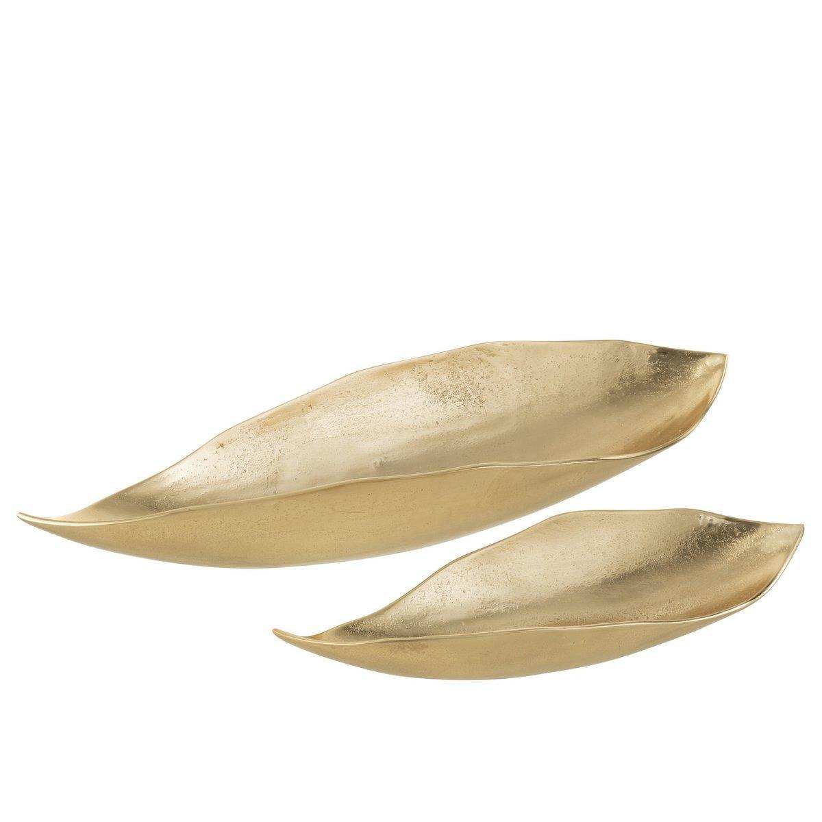 J-Line Tablett Plateau - Tablett - Metall - Gold - L - HomeDesign Knaus