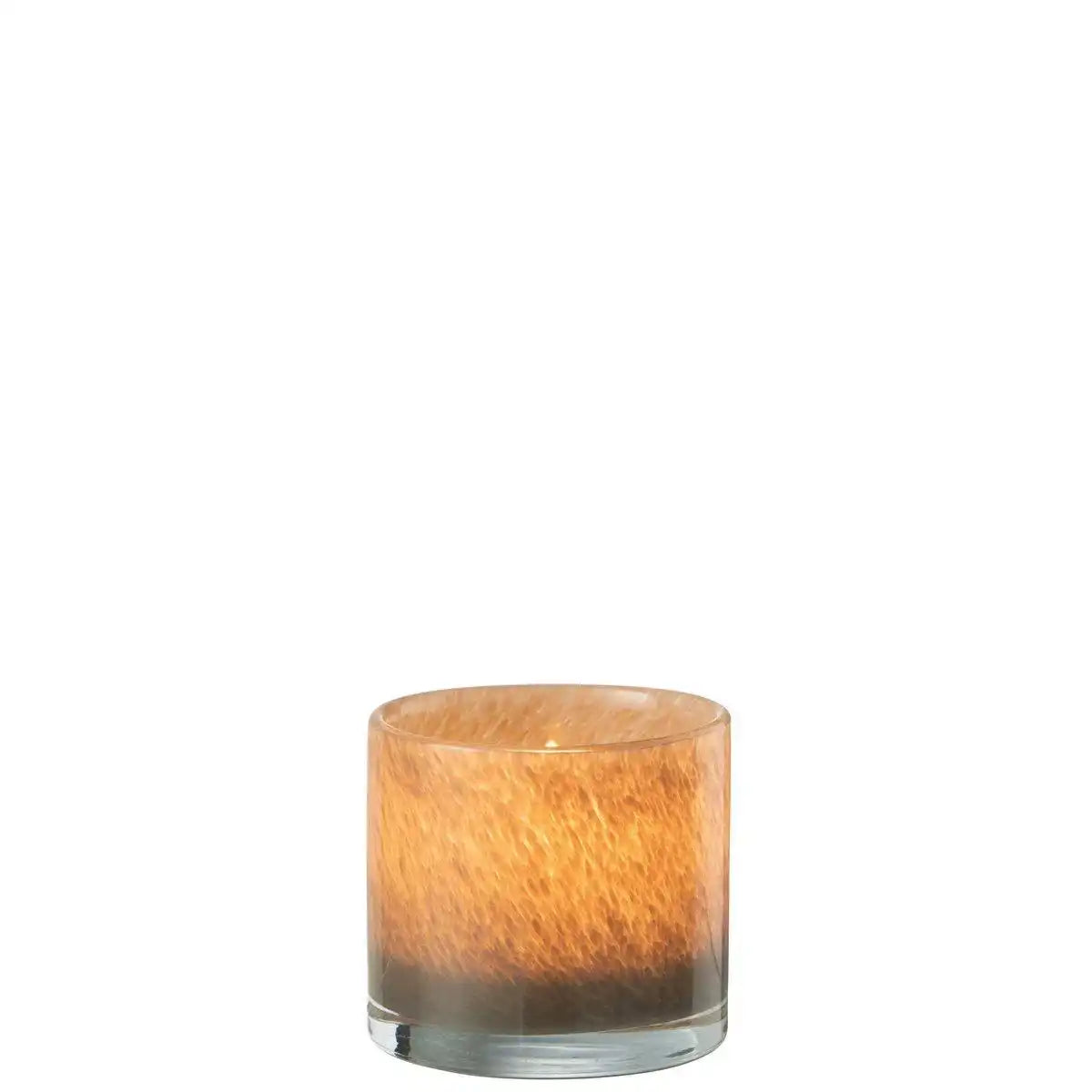 J-Line Teelichthalter Jade - Glas - Braun - klein - HomeDesign Knaus