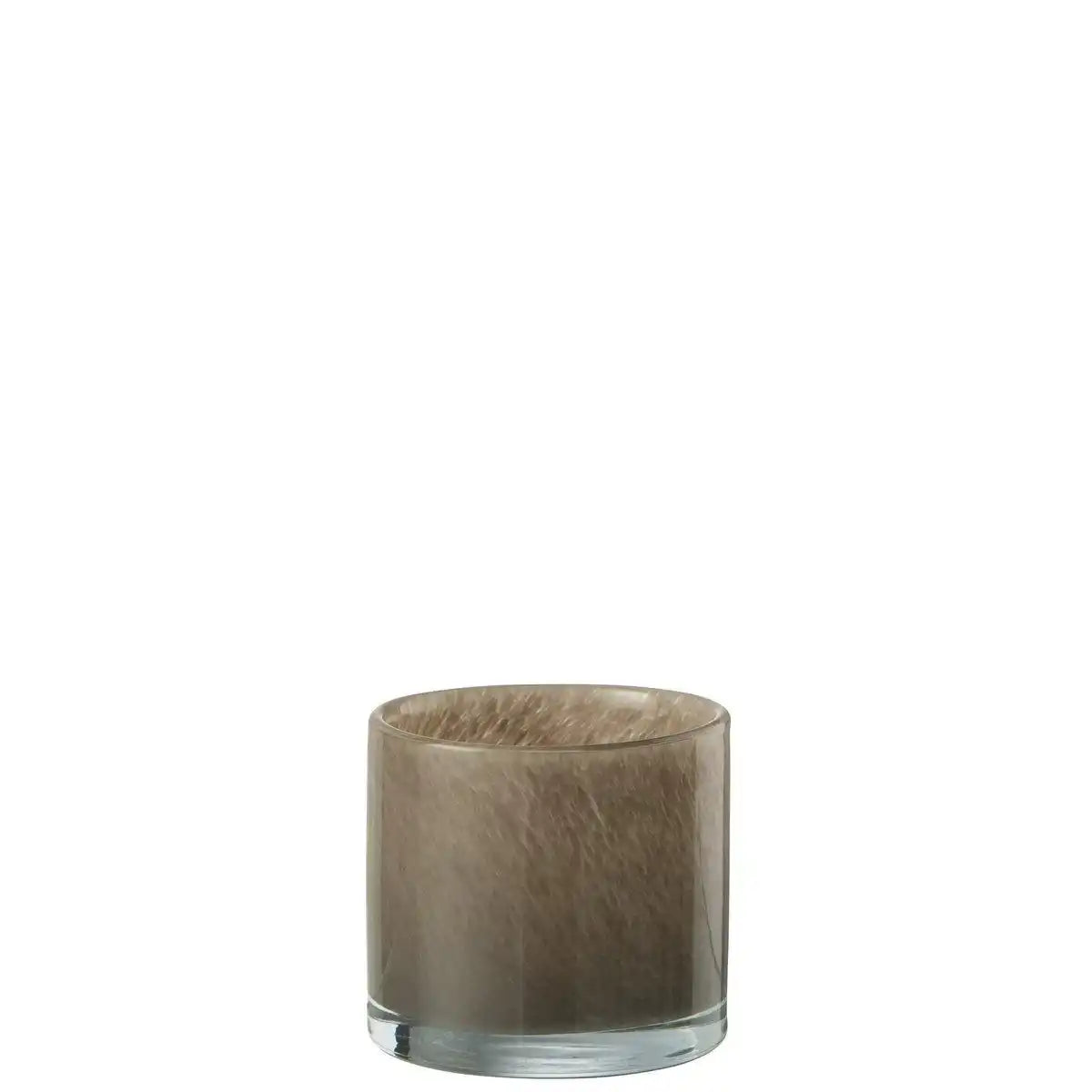 J-Line Teelichthalter Jade - Glas - Braun - klein - HomeDesign Knaus