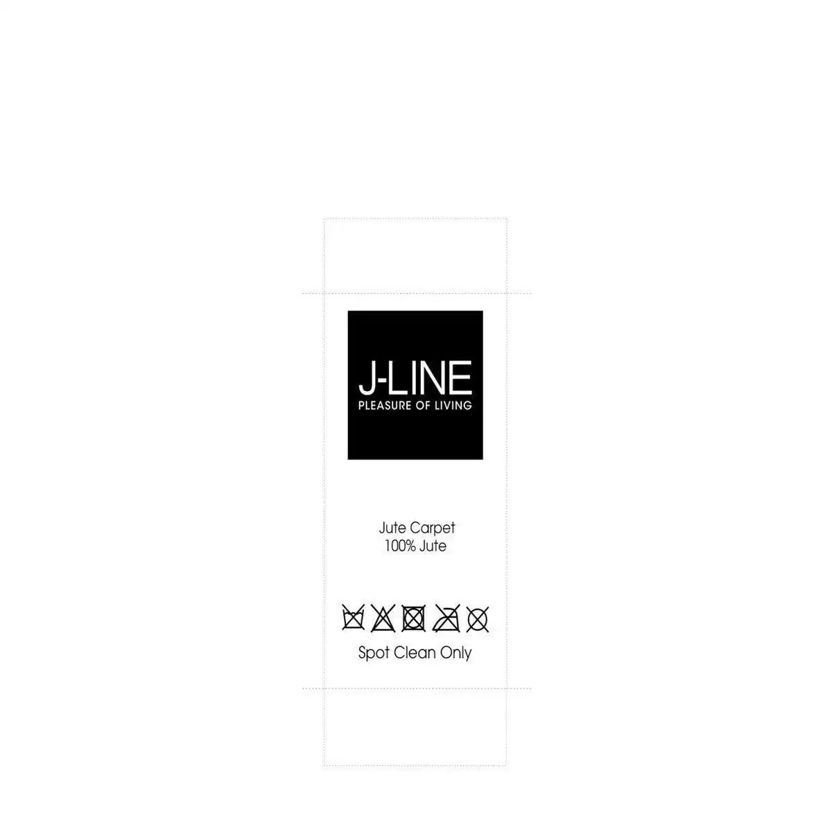 J-Line Teppich Rechteck – Jute – Natur - HomeDesign Knaus