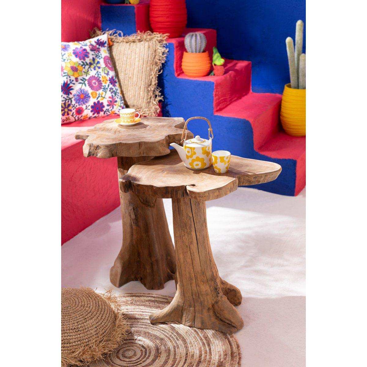 J-Line Teppich Rund – Jute – Beige/Braun - HomeDesign Knaus