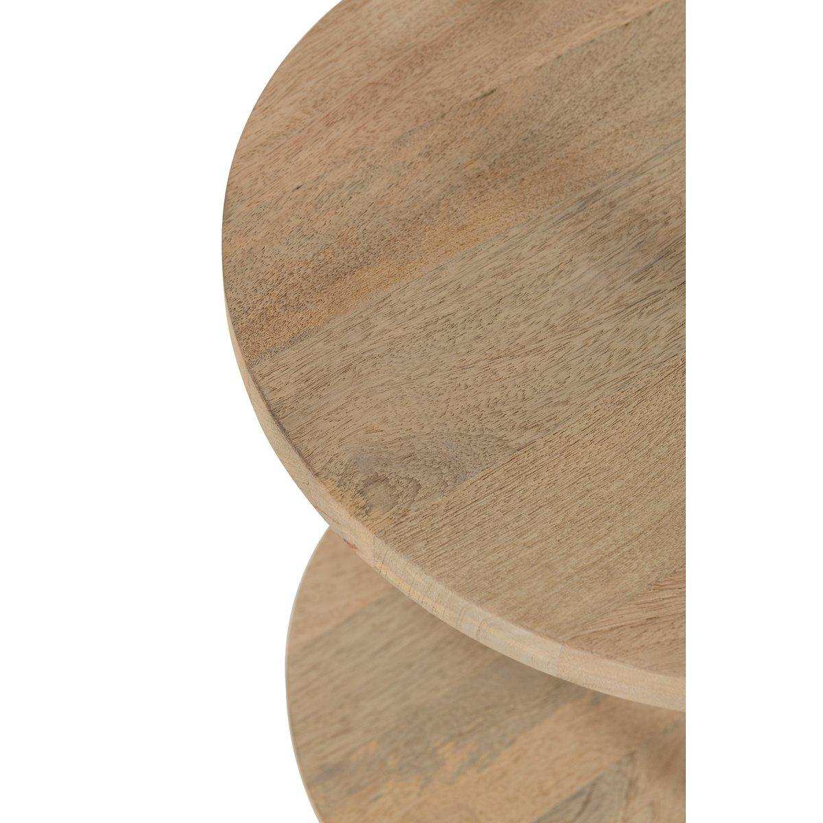 J-Line Tisch Eli Mangoholz Natur - HomeDesign Knaus