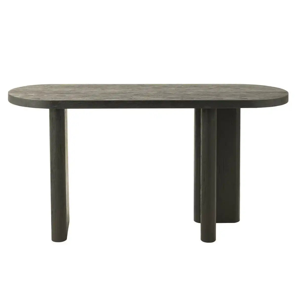 J-Line Tisch Teak – Holz – Schwarz - HomeDesign Knaus