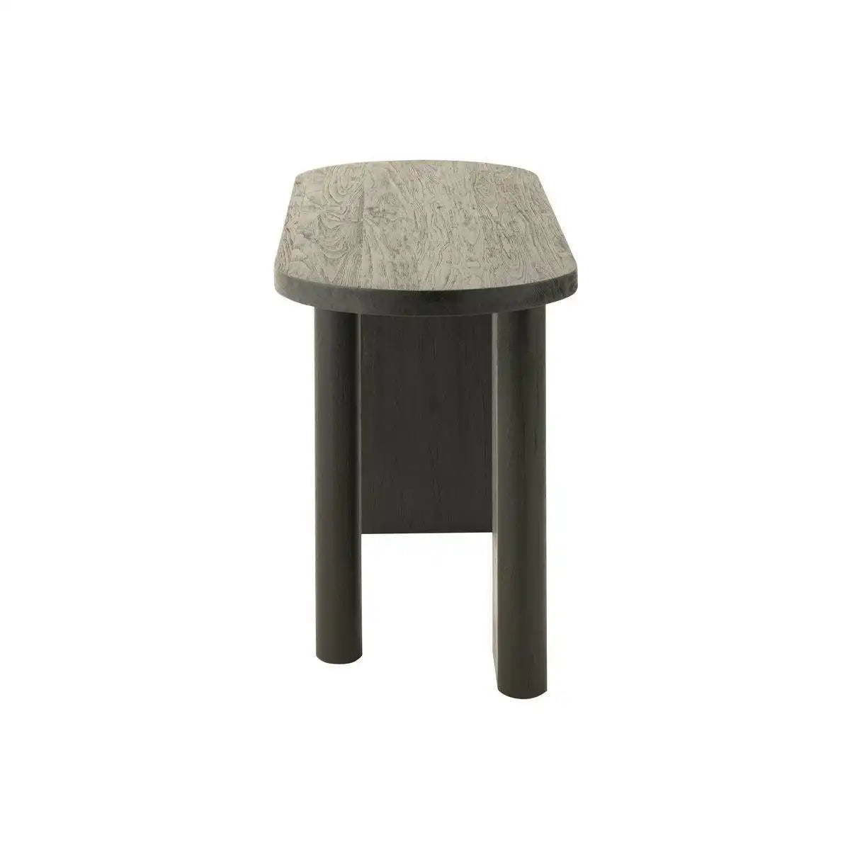J-Line Tisch Teak – Holz – Schwarz - HomeDesign Knaus