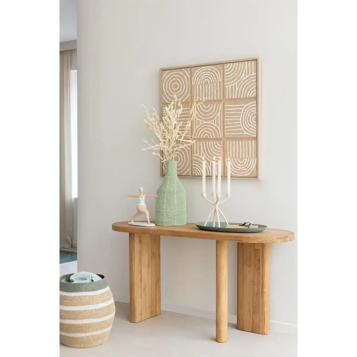J-Line Tisch – Teakholz – natur - HomeDesign Knaus