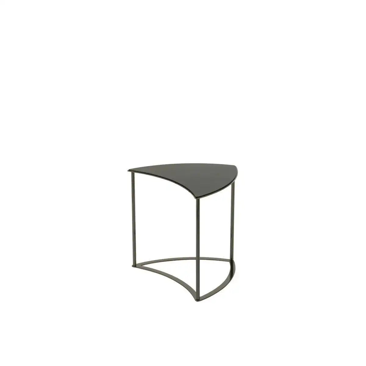 J-Line Tisch Tornado – Metall/Glas – Schwarz – 6er-Set - HomeDesign Knaus