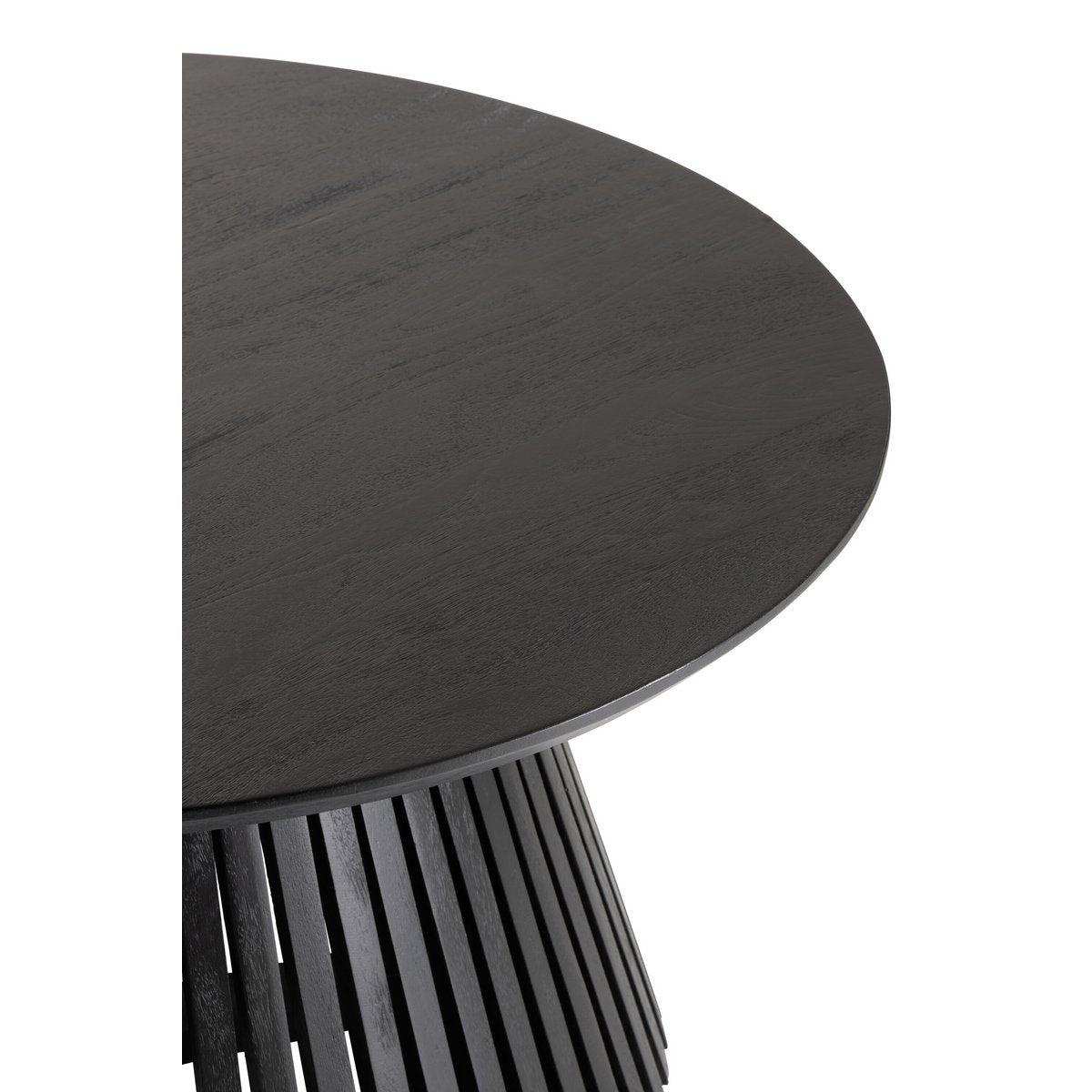 J-Line Tisch Vincent Mangoholz Schwarz Medium - HomeDesign Knaus
