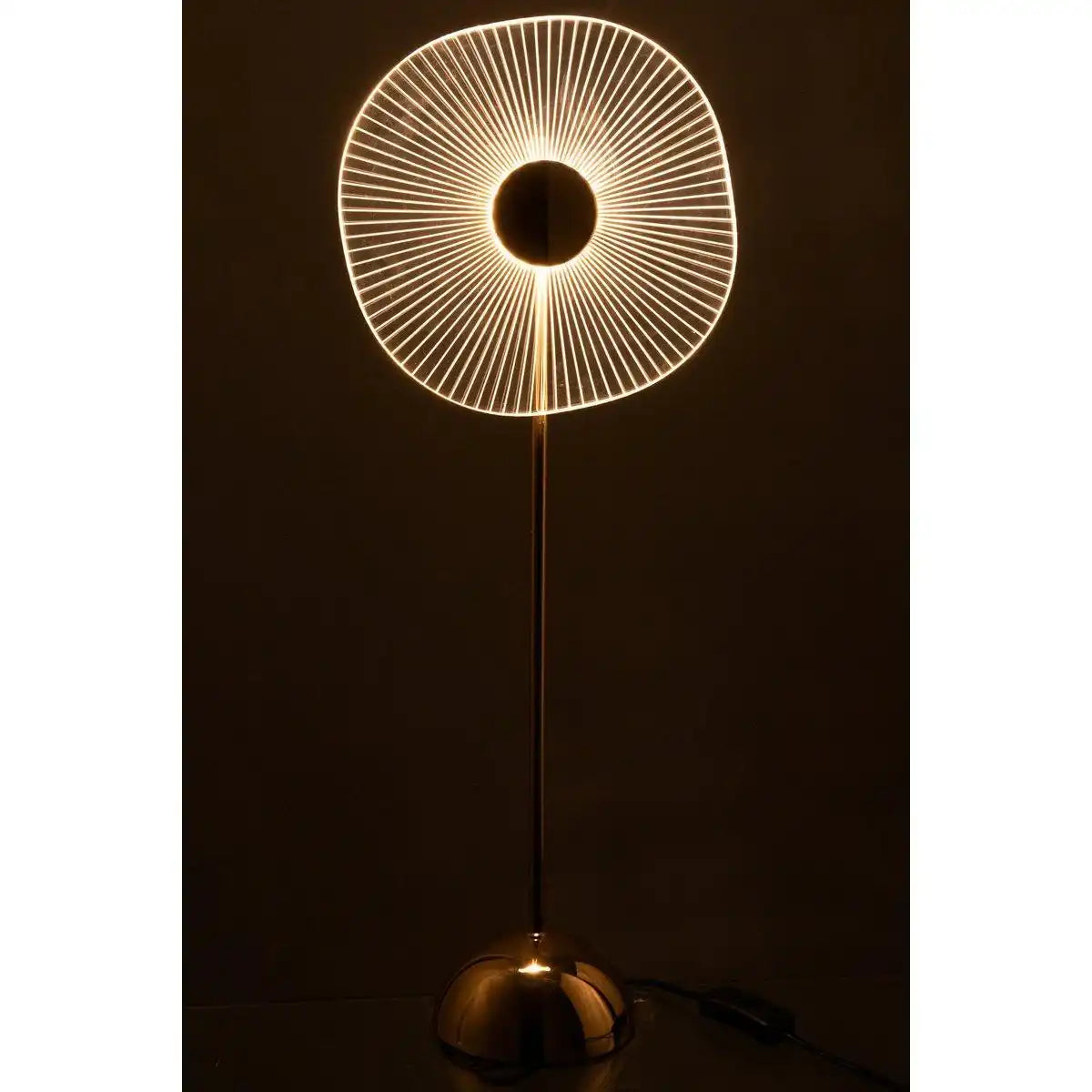 J-Line Tischlampe LED Blumenmetall/Kunststoff Gold groß - HomeDesign Knaus