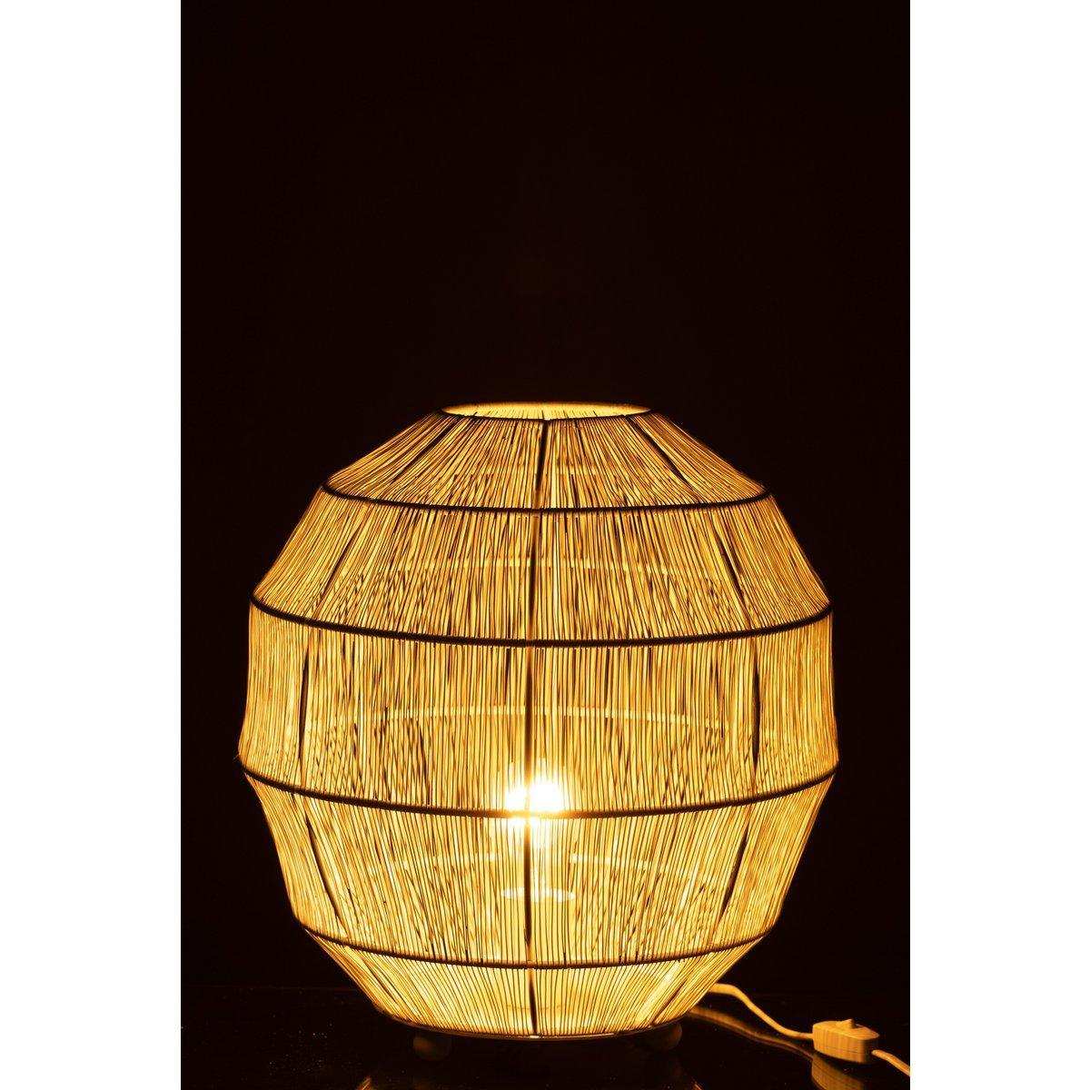 J-Line Tischlampe - Metall - Weiß - HomeDesign Knaus