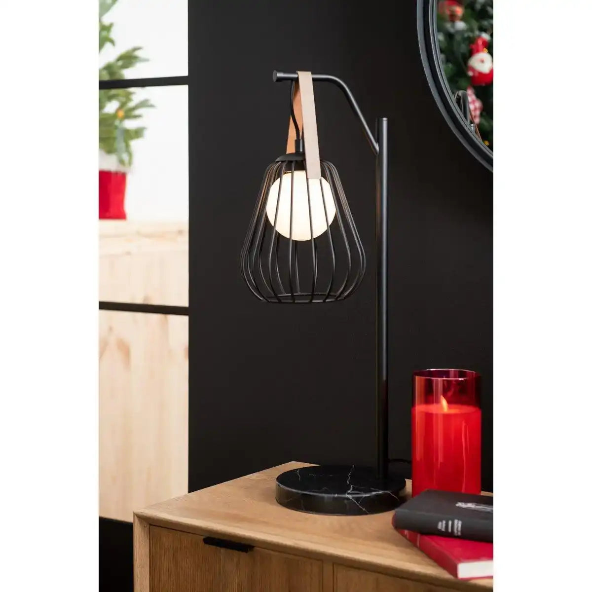 J-Line Tischlampe - Polyresin - Schwarz - HomeDesign Knaus