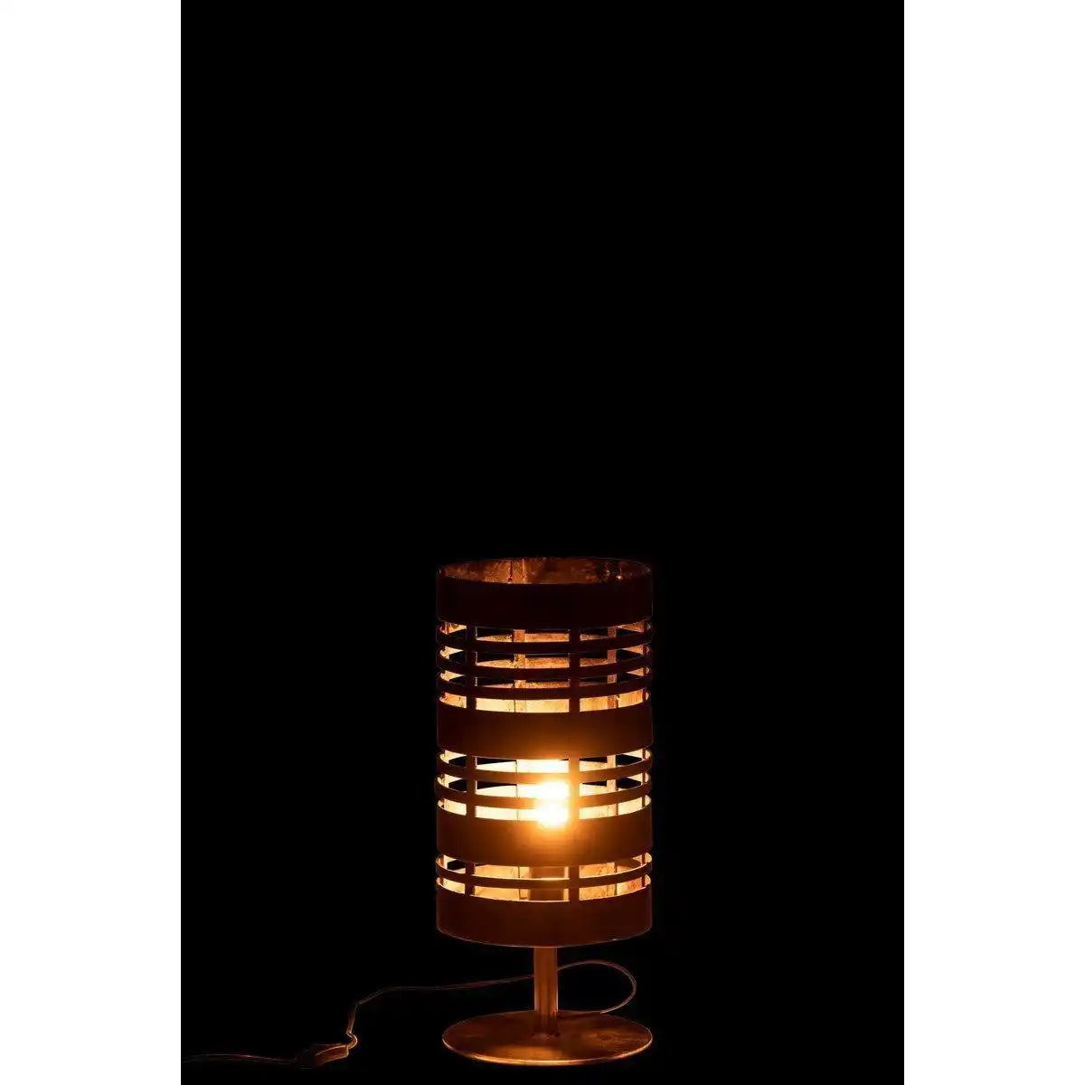 J-Line Tischlampe Ringe Metall Grau - HomeDesign Knaus