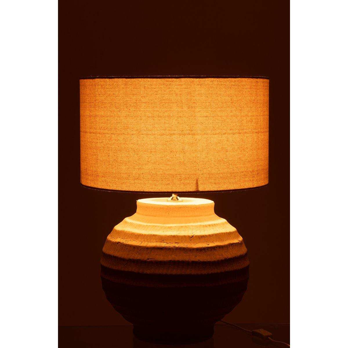 J-Line Tischlampe Terrakotta Beige - HomeDesign Knaus