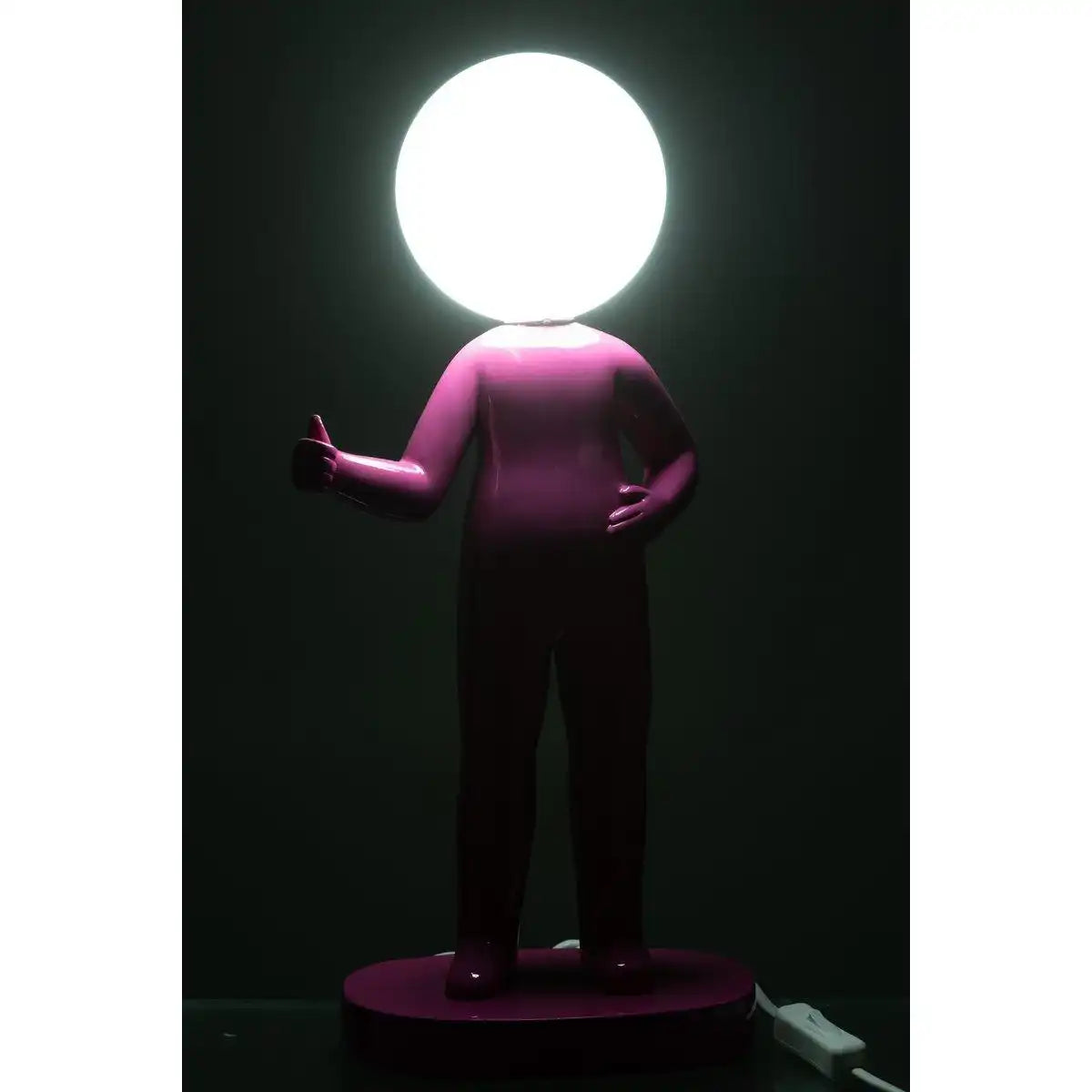J-Line Tischlampe Thumb Resin Fuchsia - HomeDesign Knaus