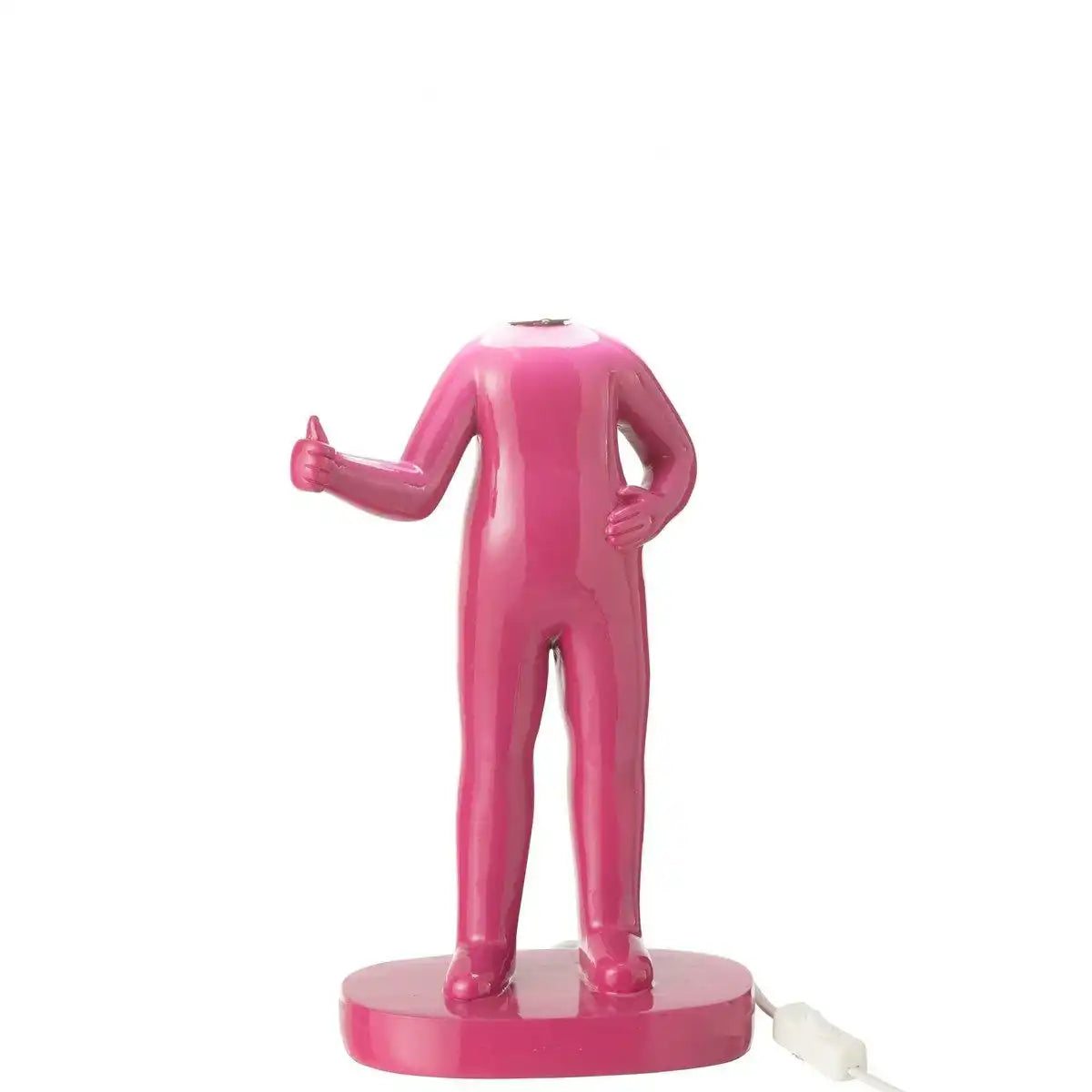 J-Line Tischlampe Thumb Resin Fuchsia - HomeDesign Knaus