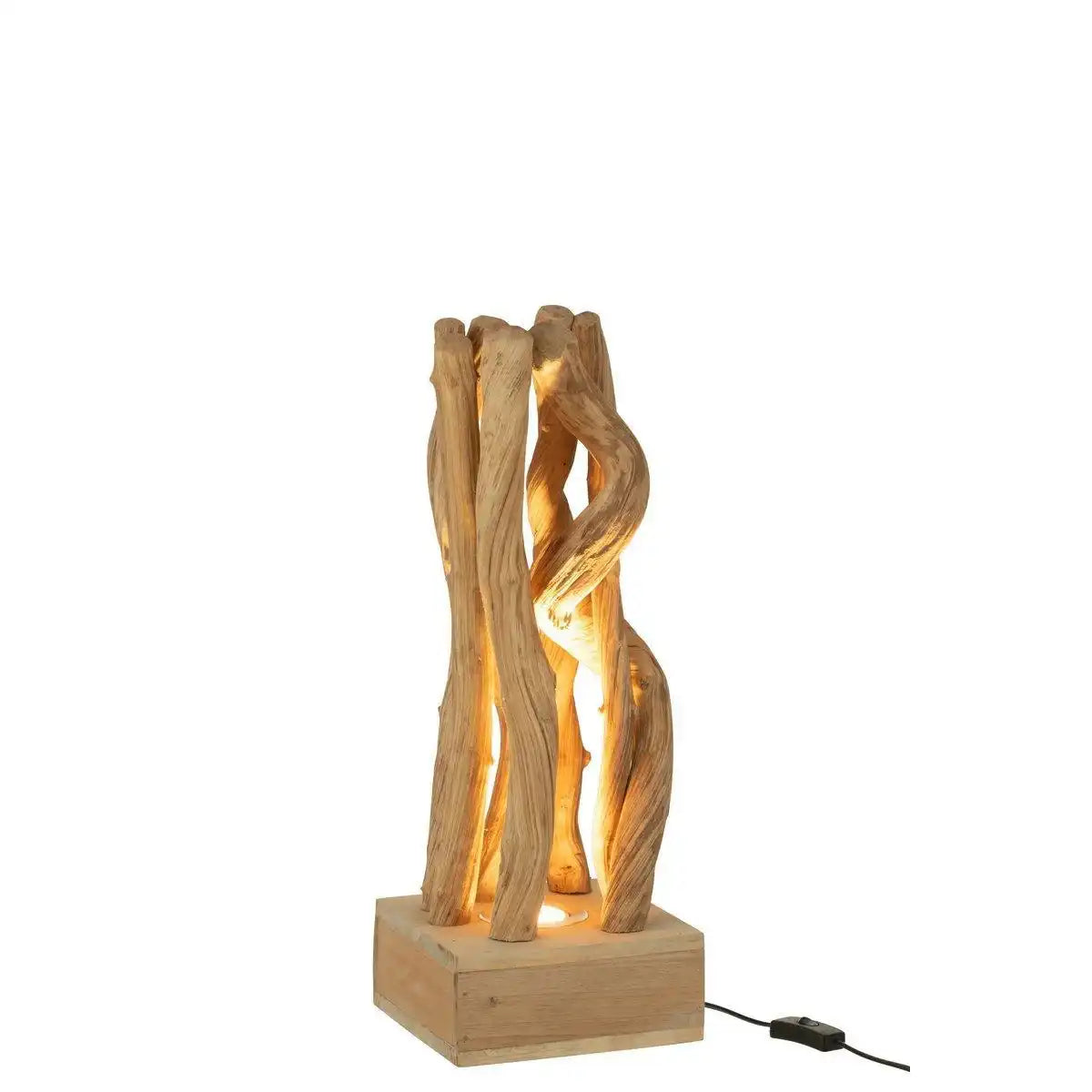 J-Line Tischleuchte Branches – Holz – Natur - HomeDesign Knaus