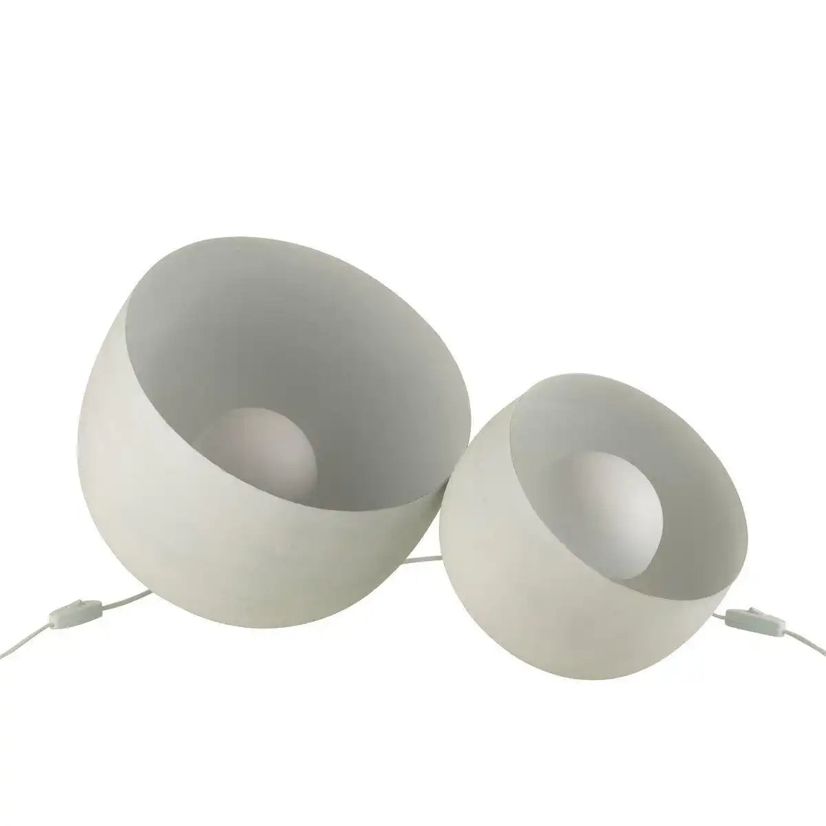 J-Line Tischleuchte – Metall – Weiß – groß - HomeDesign Knaus