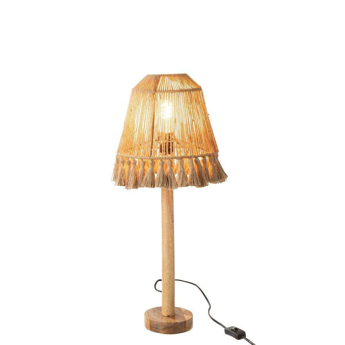 J-Line Tischleuchte Mila - Jute - Beige - HomeDesign Knaus